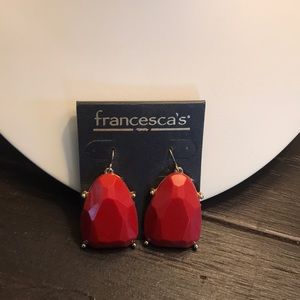 Francesca’s red earrings